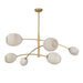 Regina Andrew Canada - Six Light Chandelier - Artemis - Natural Brass- Union Lighting Luminaires Decor