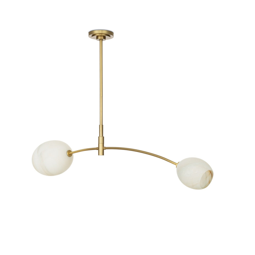 Regina Andrew Canada - Two Light Pendant - Artemis - Natural Brass- Union Lighting Luminaires Decor