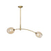Regina Andrew Canada - Two Light Pendant - Artemis - Natural Brass- Union Lighting Luminaires Decor