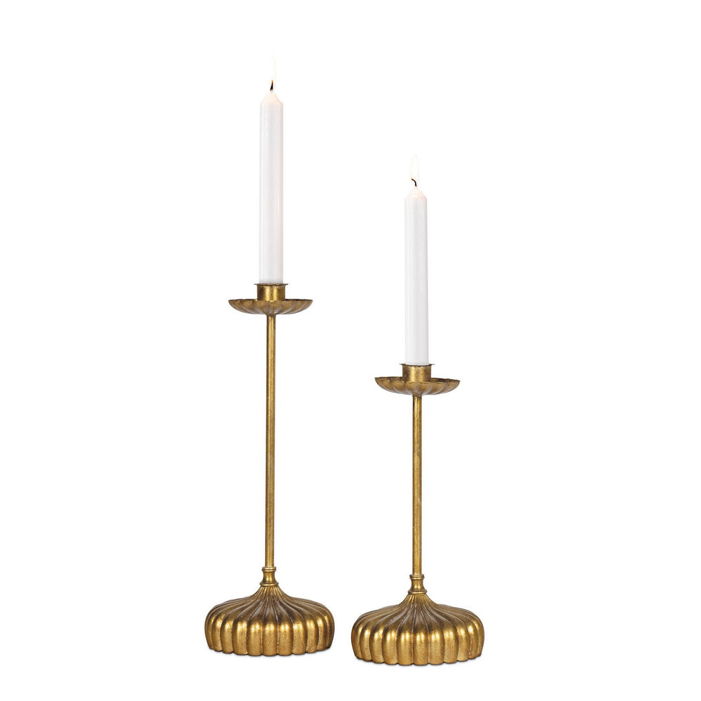 Regina Andrew Canada - Candle Holder Set - Clove - Antique Gold Leaf- Union Lighting Luminaires Decor