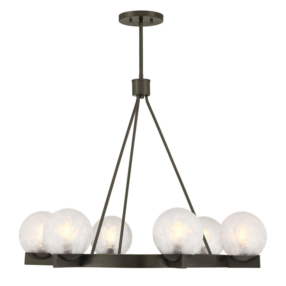 Savoy House - Six Light Chandelier - Darien - Mediterranean Bronze- Union Lighting Luminaires Decor
