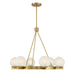 Savoy House - Six Light Chandelier - Darien - Warm Brass- Union Lighting Luminaires Decor