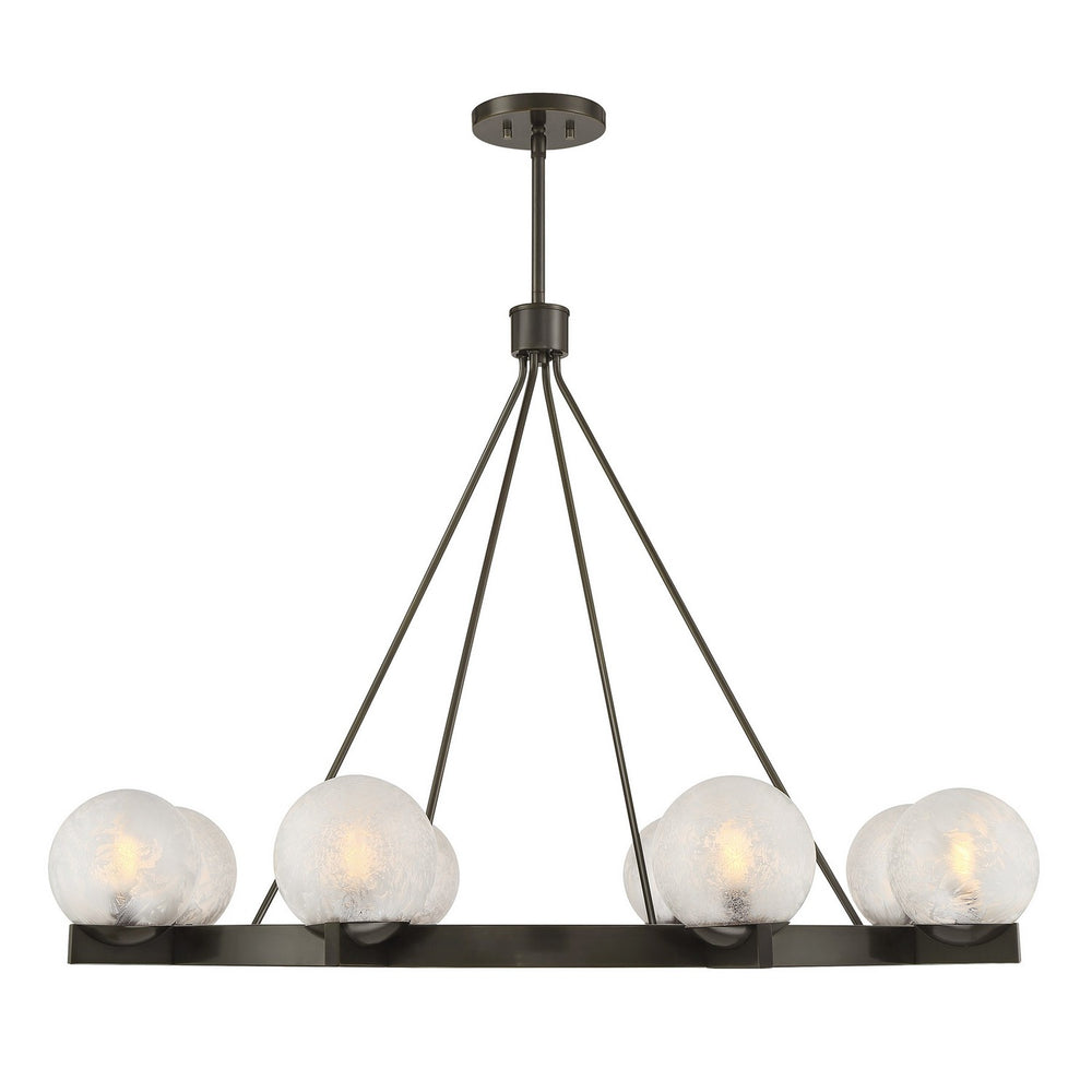 Savoy House - Eight Light Chandelier - Darien - Mediterranean Bronze- Union Lighting Luminaires Decor