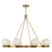 Savoy House - Eight Light Chandelier - Darien - Warm Brass- Union Lighting Luminaires Decor
