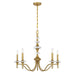 Savoy House - Five Light Chandelier - Champlain - Warm Brass- Union Lighting Luminaires Decor