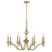 Savoy House - Eight Light Chandelier - Champlain - Warm Brass- Union Lighting Luminaires Decor