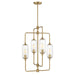 Savoy House - Four Light Chandelier - Holton - Warm Brass- Union Lighting Luminaires Decor