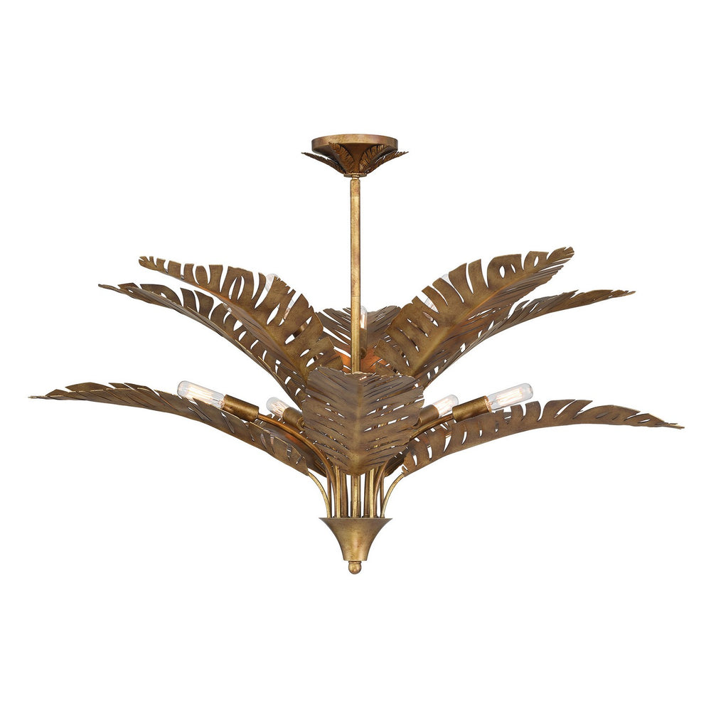 Savoy House - Ten Light Chandelier - Palmera - Gold Vein- Union Lighting Luminaires Decor
