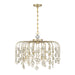 Savoy House - Six Light Chandelier - Irina - Noble Brass- Union Lighting Luminaires Decor