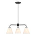 Savoy House - Three Light Chandelier - Blair - Matte Black- Union Lighting Luminaires Decor