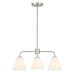 Savoy House - Three Light Chandelier - Blair - Satin Nickel- Union Lighting Luminaires Decor