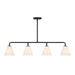 Savoy House - Four Light Linear Chandelier - Blair - Matte Black- Union Lighting Luminaires Decor