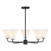 Savoy House - Five Light Chandelier - Blair - Matte Black- Union Lighting Luminaires Decor