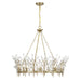 Savoy House - Eight Light Chandelier - Orianna - Noble Brass- Union Lighting Luminaires Decor