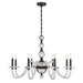 Savoy House - Eight Light Chandelier - Aragon - Mediterranean Bronze- Union Lighting Luminaires Decor