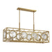 Savoy House - Eight Light Linear Chandelier - Balfour - Warm Brass- Union Lighting Luminaires Decor