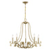 Savoy House - Five Light Chandelier - Lombard - Noble Brass- Union Lighting Luminaires Decor