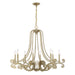 Savoy House - Eight Light Chandelier - Lombard - Noble Brass- Union Lighting Luminaires Decor