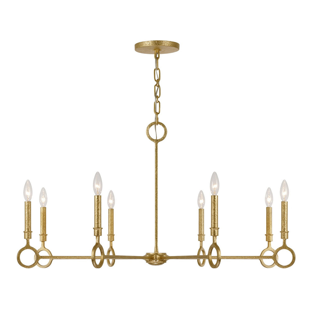Savoy House - Eight Light Chandelier - Noah - Gold Armory- Union Lighting Luminaires Decor