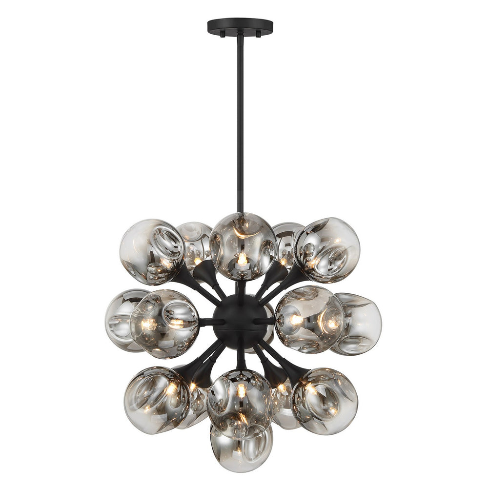 Savoy House - 16 Light Chandelier - Matisse - Matte Black- Union Lighting Luminaires Decor
