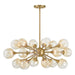 Savoy House - 18 Light Chandelier - Matisse - Warm Brass- Union Lighting Luminaires Decor