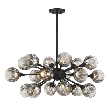 Savoy House - 18 Light Chandelier - Matisse - Matte Black- Union Lighting Luminaires Decor