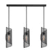 Savoy House - Three Light Linear Chandelier - Hillbourne - Matte Black- Union Lighting Luminaires Decor