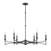 Savoy House - Six Light Chandelier - Gardner - Champagne Mist- Union Lighting Luminaires Decor