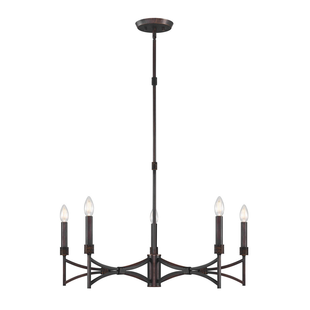 Savoy House - Five Light Chandelier - Gardner - Champagne Mist- Union Lighting Luminaires Decor