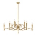 Savoy House - Nine Light Chandelier - Tremont - Riviera Brass- Union Lighting Luminaires Decor