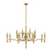 Savoy House - 12 Light Chandelier - Tremont - Riviera Brass- Union Lighting Luminaires Decor