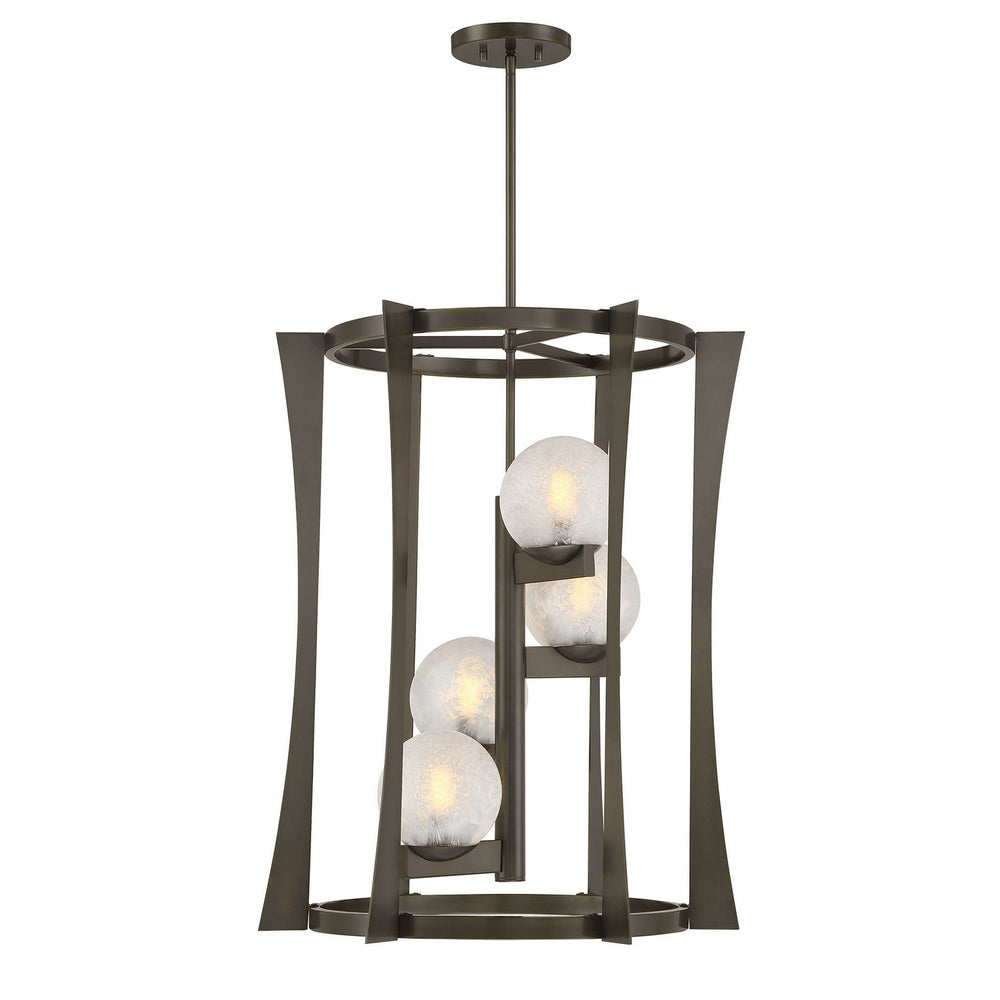 Savoy House - Four Light Pendant - Darien - Mediterranean Bronze- Union Lighting Luminaires Decor