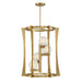 Savoy House - Four Light Pendant - Darien - Warm Brass- Union Lighting Luminaires Decor