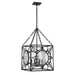 Savoy House - Four Light Pendant - Balfour - Matte Black- Union Lighting Luminaires Decor