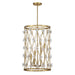 Savoy House - Six Light Pendant - Bailey - Warm Brass- Union Lighting Luminaires Decor
