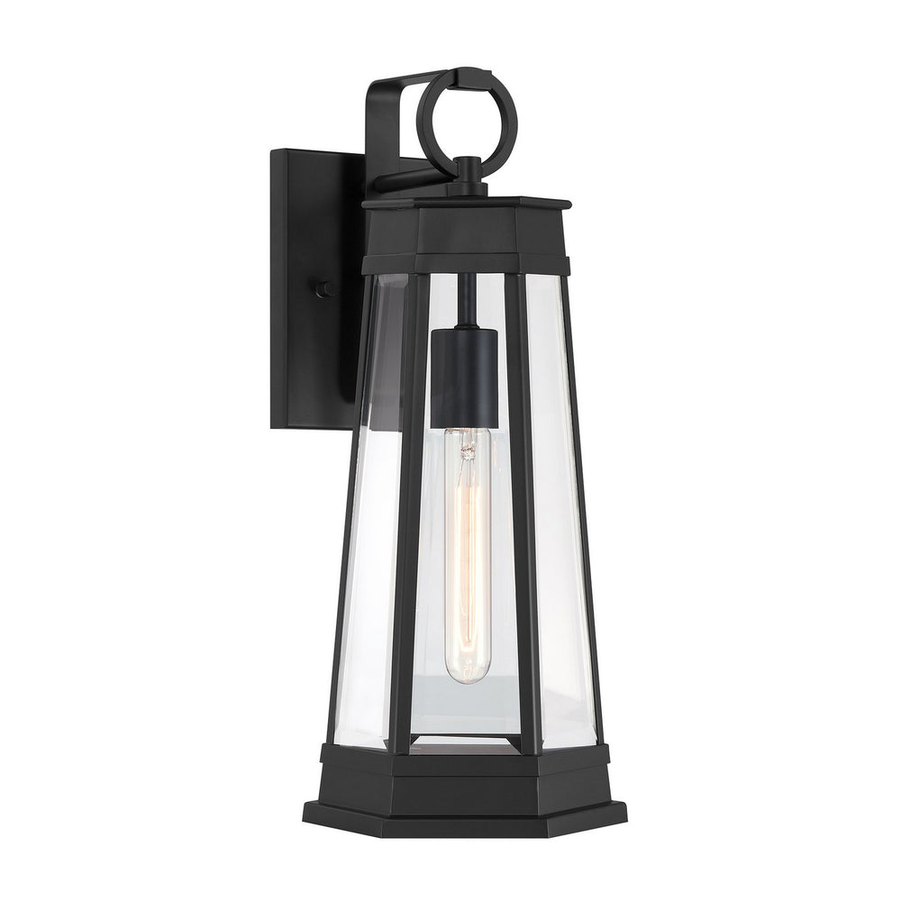 Savoy House - One Light Outdoor Wall Lantern - Payne - Matte Black- Union Lighting Luminaires Decor