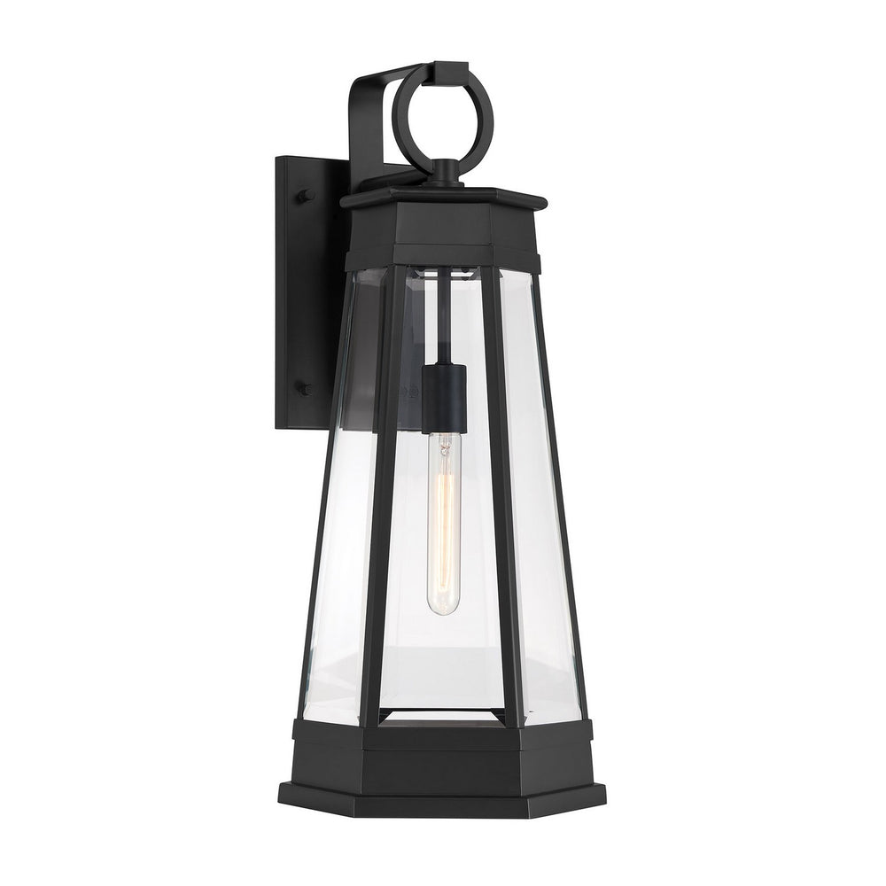 Savoy House - One Light Outdoor Wall Lantern - Payne - Matte Black- Union Lighting Luminaires Decor