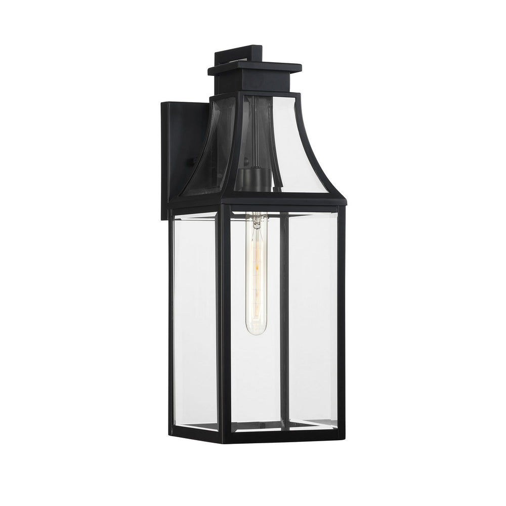 Savoy House - One Light Outdoor Wall Lantern - Emery - Matte Black- Union Lighting Luminaires Decor