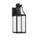 Savoy House - One Light Outdoor Wall Lantern - Emery - Matte Black- Union Lighting Luminaires Decor