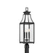 Savoy House - Three Light Outdoor Post Lantern - Emery - Matte Black- Union Lighting Luminaires Decor