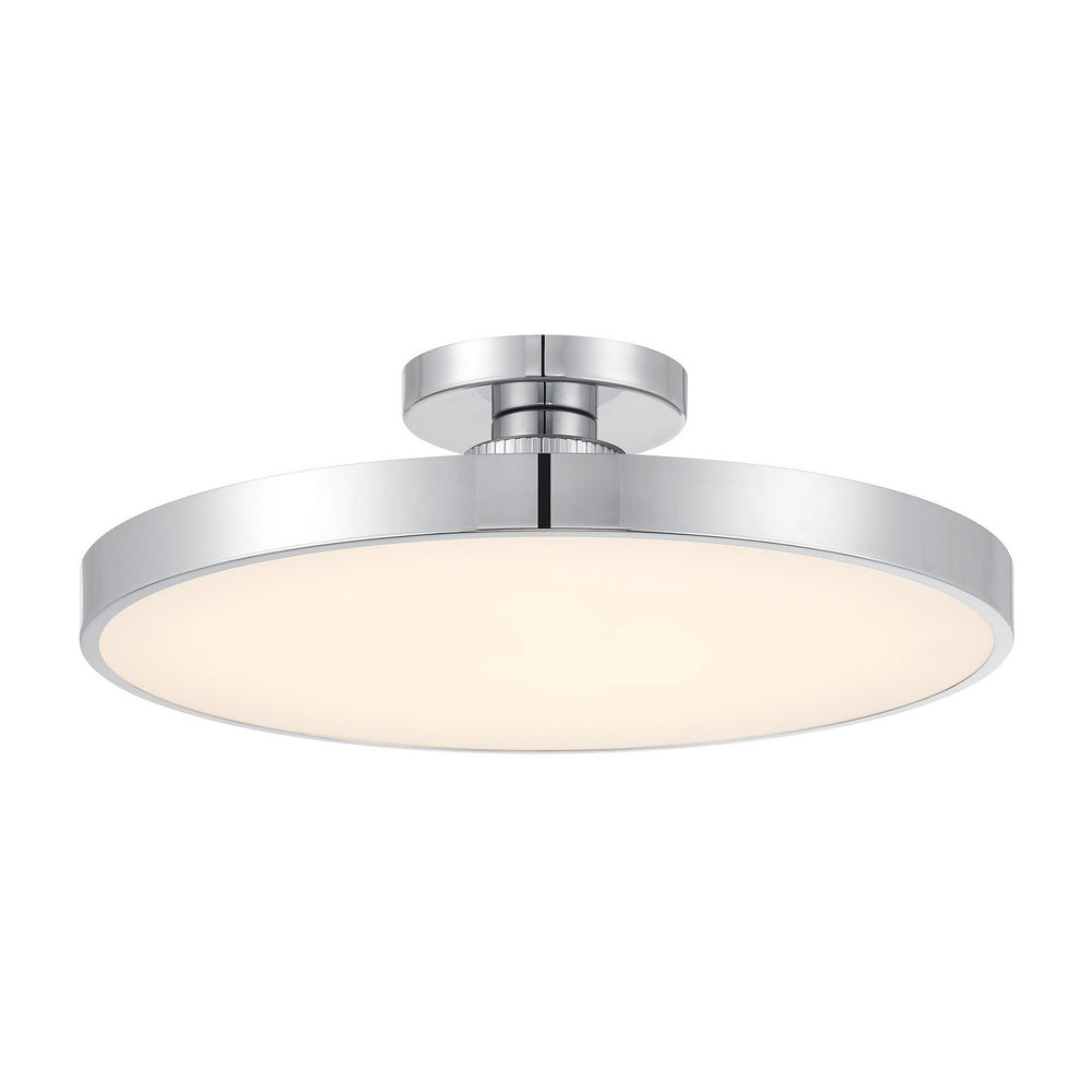 Savoy House - LED Semi-Flush Mount - Thayer - Chrome- Union Lighting Luminaires Decor