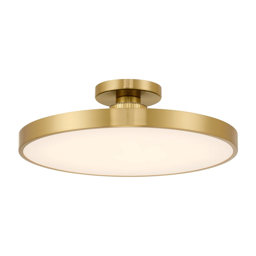 Savoy House - LED Semi-Flush Mount - Thayer - Warm Brass- Union Lighting Luminaires Decor