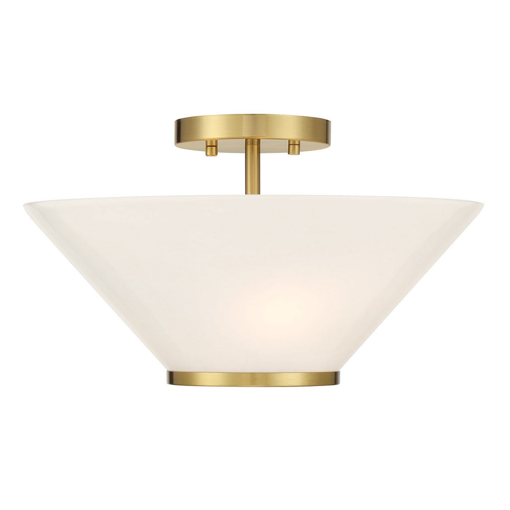Savoy House - Three Light Convertible Semi-Flush /Pendant - Blair - Warm Brass- Union Lighting Luminaires Decor