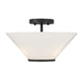 Savoy House - Three Light Convertible Semi-Flush /Pendant - Blair - Matte Black- Union Lighting Luminaires Decor