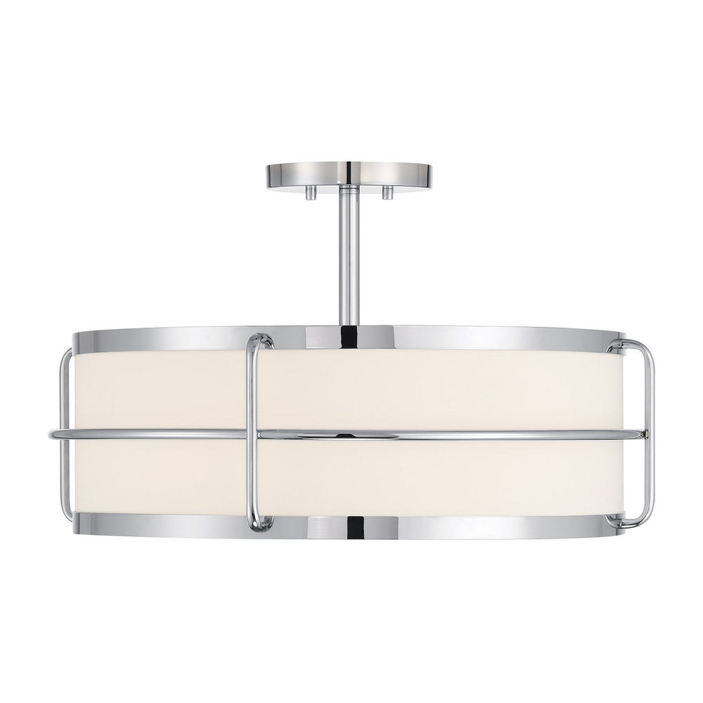 Savoy House - Four Light Semi-Flush Mount - Chauncey - Chrome- Union Lighting Luminaires Decor