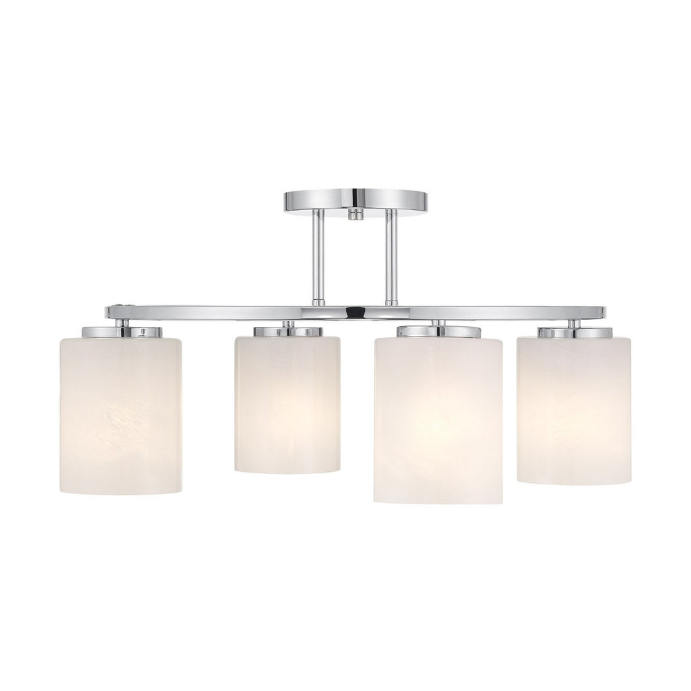 Savoy House - Four Light Semi-Flush Mount - Herron - Chrome- Union Lighting Luminaires Decor