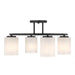 Savoy House - Four Light Semi-Flush Mount - Herron - Matte Black- Union Lighting Luminaires Decor