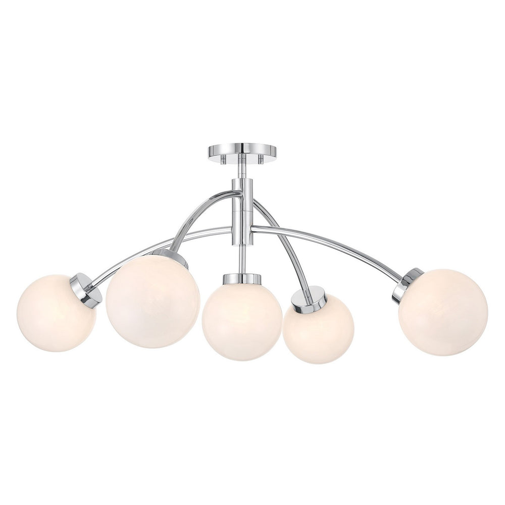 Savoy House - LED Semi-Flush Mount - Redfield - Chrome- Union Lighting Luminaires Decor
