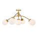 Savoy House - LED Semi-Flush Mount - Redfield - Warm Brass- Union Lighting Luminaires Decor