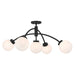 Savoy House - LED Semi-Flush Mount - Redfield - Matte Black- Union Lighting Luminaires Decor